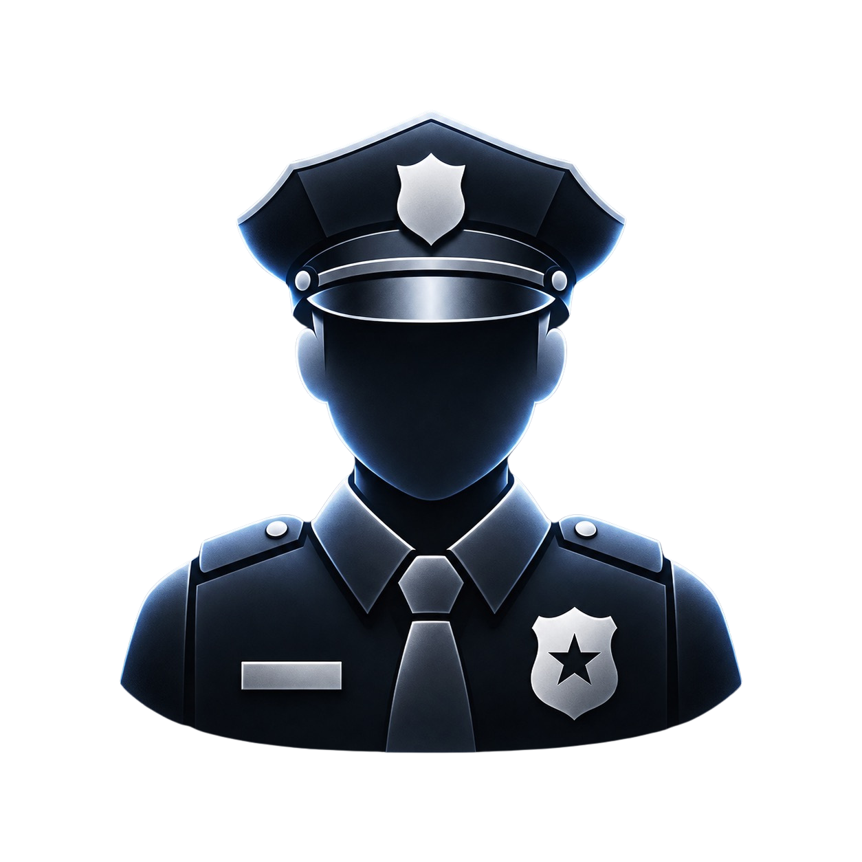 Stylizovaná silueta příslušníka LSPD